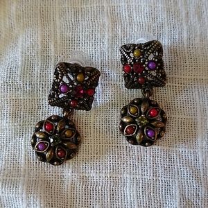 Rhinestone earrings